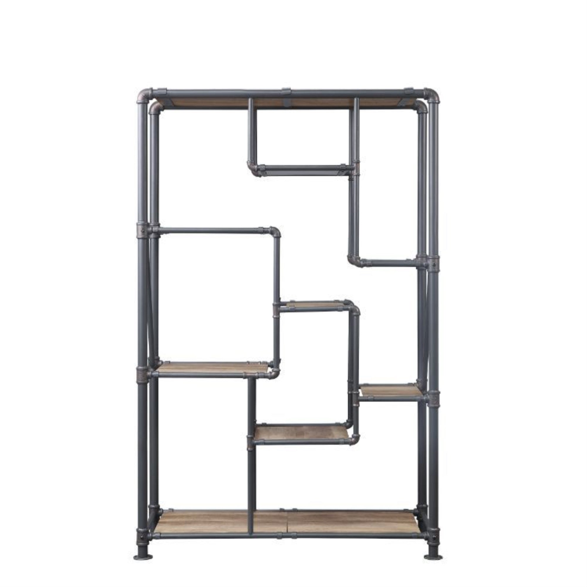 Acme Brantley Rectangular Metal Bookshelf - Thumbnail 2