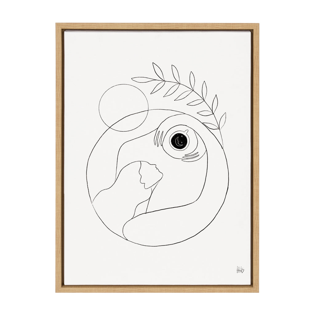 Sylvie Morning Coffee Hug Framed Canvas by Maggie Stephenson