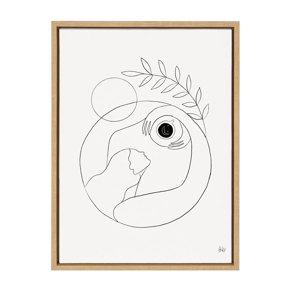 Sylvie Morning Coffee Hug Framed Canvas by Maggie Stephenson