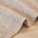 Linen-Look Textured Couch Throw Cover, Breathable Sofa Blanket & Furniture Protector