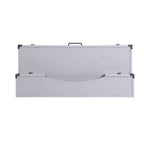 Acme Orchest 3-Drawer WoodenDesk Table in Gray
