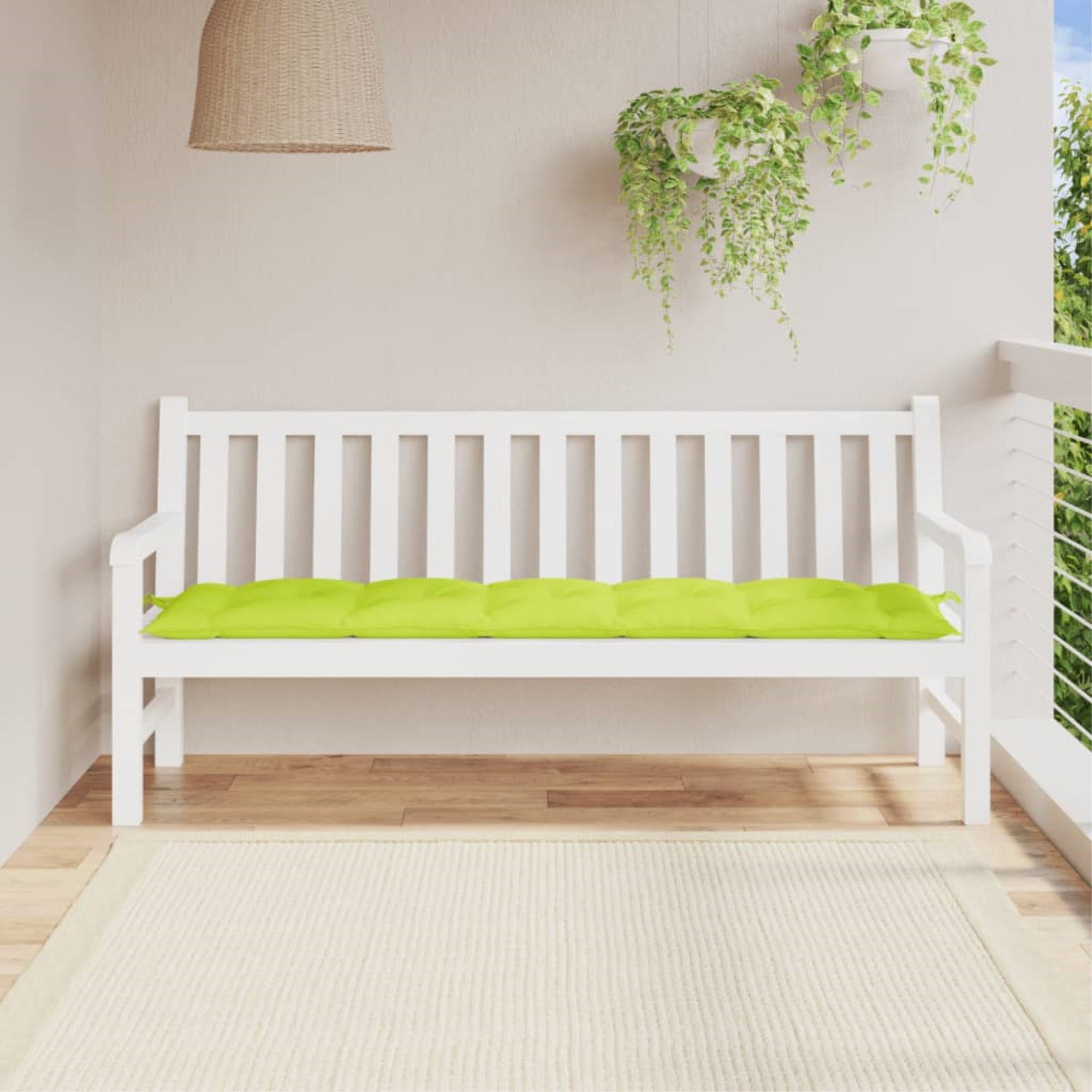 vidaXL Garden Bench Cushion Bright Green 70.9''x19.7''x2.8'' Oxford Fabric