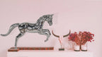 HomeRoots Multiple Colors Metal 8' x 35' x 19' Large - Horse Statue