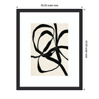 Framed Art Black Twist 1 by Alicia Bock