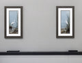 Set of Two Island Egret Brown Framed Art