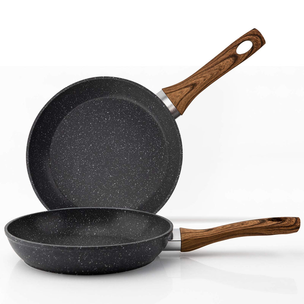 CasaFoyer 8-Inch Non-Stick Egg Frying Pan with Induction Base - Ideal for Steak, Bacon, Hot-Dogs, and Burgers