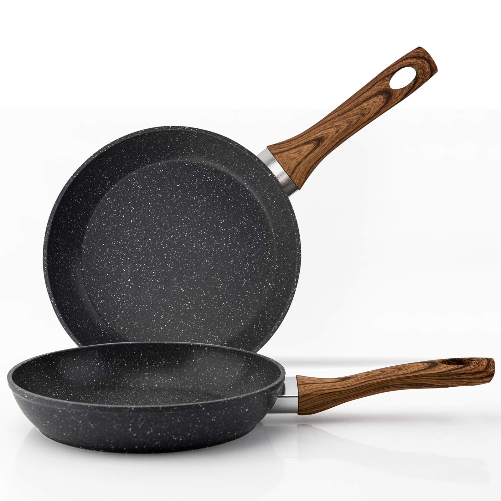CasaFoyer 8-Inch Non-Stick Egg Frying Pan with Induction Base - Ideal for Steak, Bacon, Hot-Dogs, and Burgers