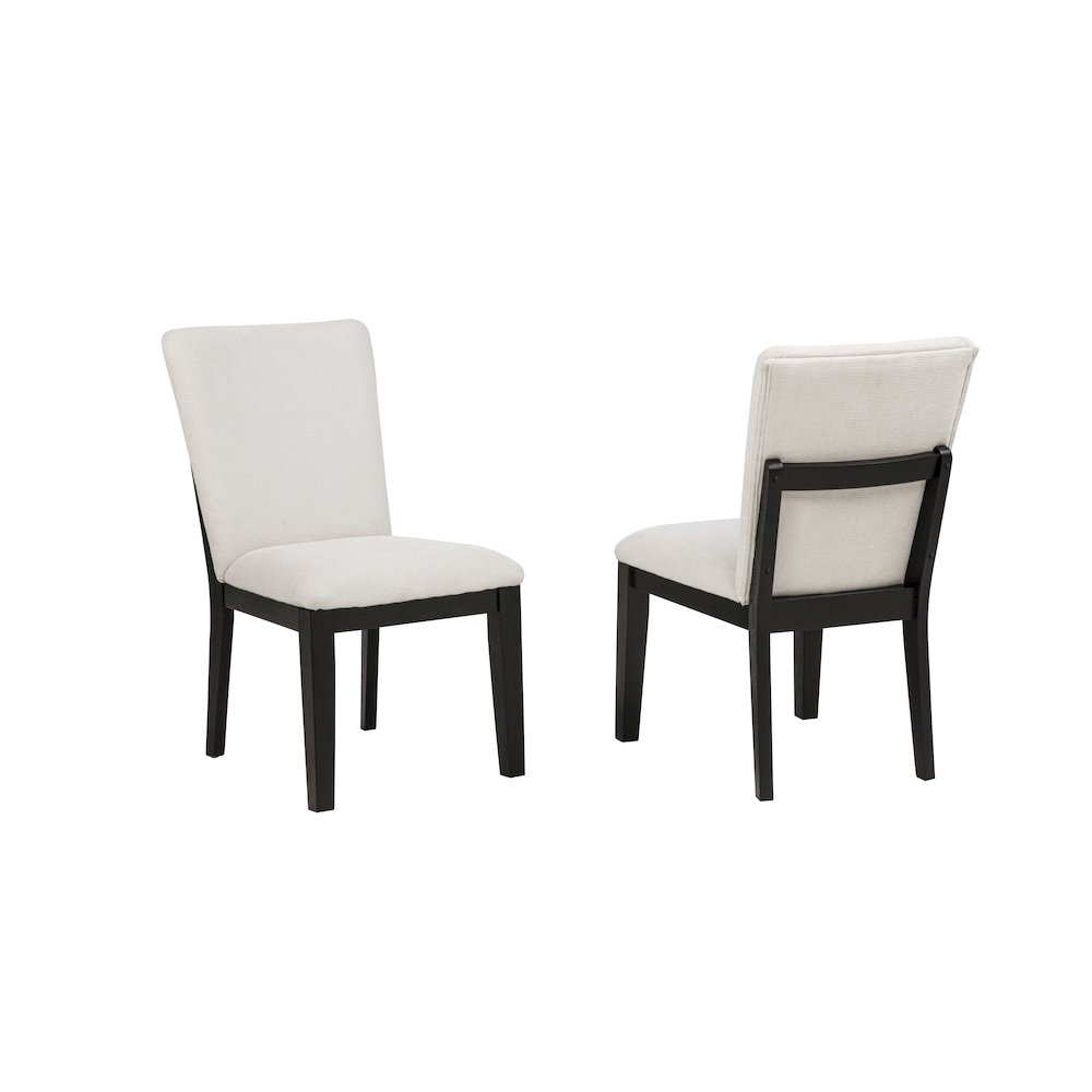 34 Inch High Modern Upholstered Dining Chair Mid Century Home Kitchen Side Seating