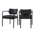 Recency MidCentury Modern Dining Chairs, (Set of 2)  Ink