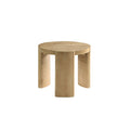 Bristol MidCentury Round End Table, Kepler Driftwood