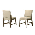 Vance Modern MidCentury Upholstered Dining Chair (Set of 2)  Warm Walnut