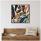 Fanciful Ficus SQ Expansion by Alicia Bock Framed Canvas Wall Art Print