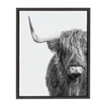 Sylvie Highland Cow Framed Canvas by Amy Peterson Art Studio