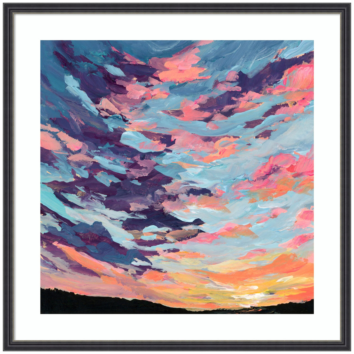 Framed Art Sunset Study by Emily Kenney