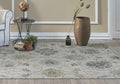 7X10 Ivory Hand Tufted Space Dyed Traditional Floral Indoor Area Rug