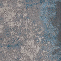 5X8 Silver Blue Machine Woven Abstract Smudge Indoor Area Rug