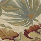 HomeRoots 102 X 138 Ivory Wool Rug