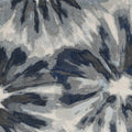 10X13 Ivory Blue Machine Woven Floral Indoor Area Rug