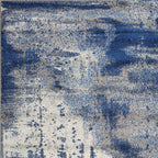 HomeRoots 99' X 122' Ice Blue Polypropylene Rug