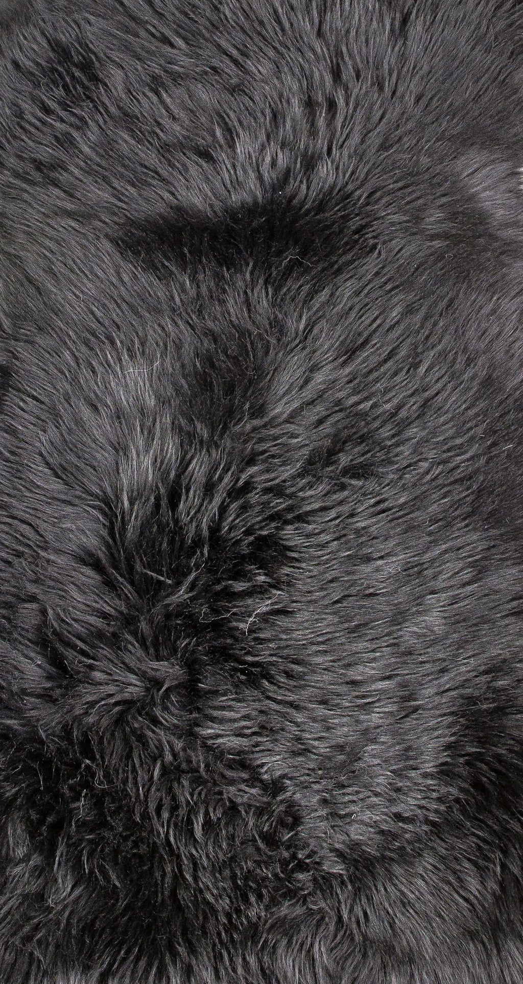 HomeRoots 2' X 3' Black New Zealand Natural Sheepskin Rug