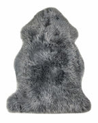 HomeRoots 2' X 3' Warm Gray New Zealand Natural Sheepskin Rug