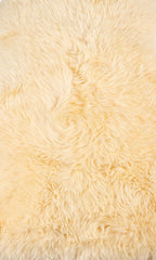 HomeRoots 2' X 3' Cream New Zealand Natural Sheepskin Rug