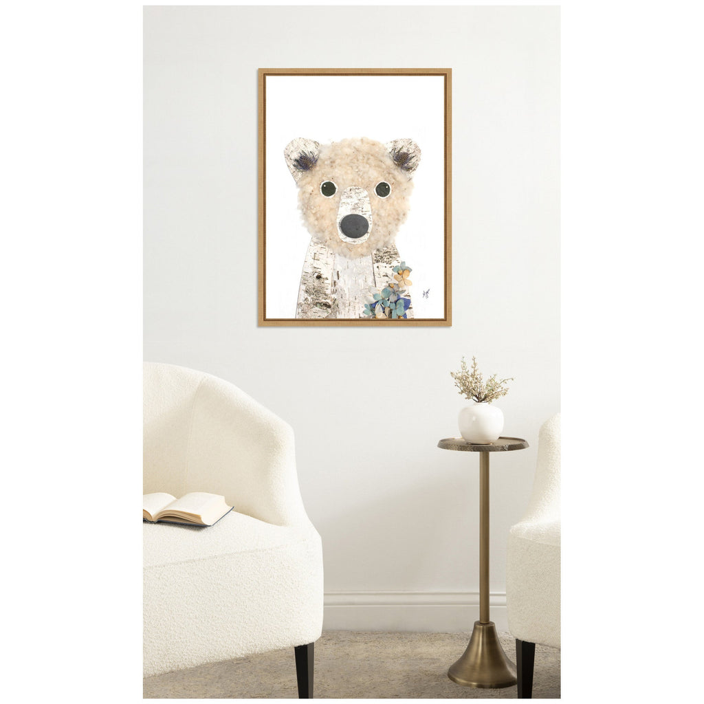 Polar Bear by Madeline Jeppesen Framed Canvas Wall Art Print