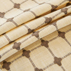 Grid Textured Sofa Cover with Sheer Ruffle Skirt, Pet-Friendly Sofa Throw Slipcover