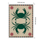 Sylvie Lush Duo 6 Crabs Framed Canvas by Shatha Al Dafai