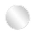 HomeRoots 12' X 12' Minimalist Round Mirror with Beveled Edge