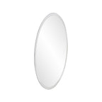 HomeRoots 12' X 12' Minimalist Round Mirror with Beveled Edge
