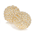 Set Of 2  4 Polished Spheres In Brilliant Shiny Luster Finished And Golden Frame
