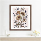 Framed Art Muted Paintrely Florals by Nikita Jariwala
