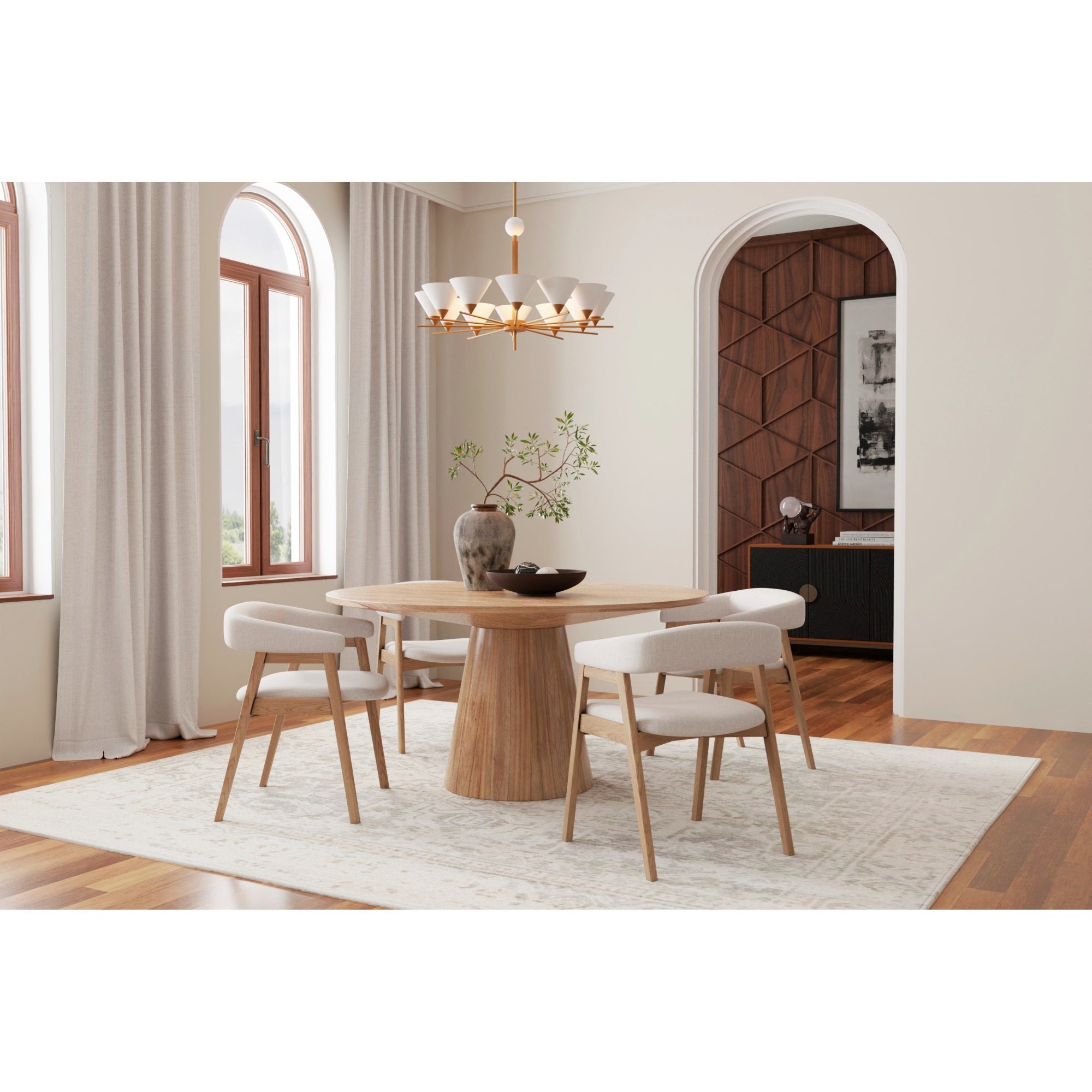 Cove Round Dining Table, Natural
