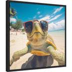 Funny Turtle Selfie by The Creative Bunch Studio