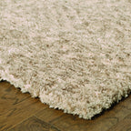 HomeRoots Polyester 3’ x 5’ Modern Soft Tan Indoor Area Rug
