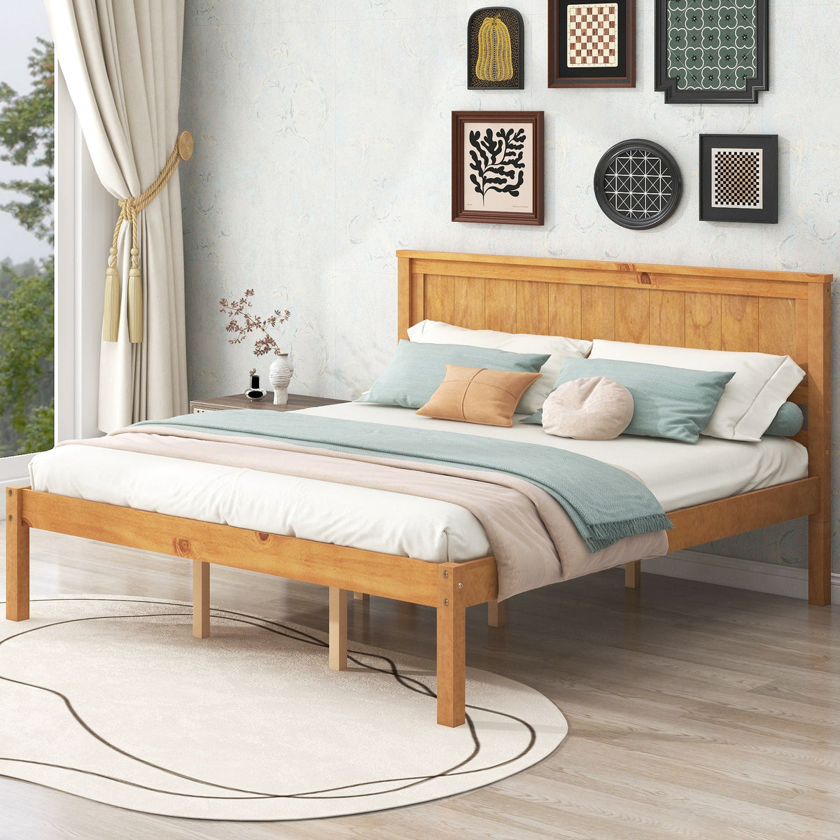Platform Bed Frame With Headboard