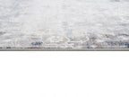 HomeRoots 100% Polypropylene 2’ x 5’ Navy and Beige Distressed Vines Area Rug