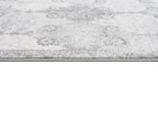 HomeRoots Grey 100% Polypropylene 2’ x 5’ Gray Distressed Trellis Pattern Area Rug
