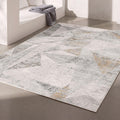 8 X 11 Gray Distressed Prism Modern Area Rug