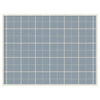 Framed Fabric Pinboard Light Blue Plaid Wall Organization
