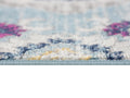 8 X 11 Blue Distressed Medallion Area Rug