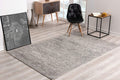 8 X 10 Blue And Gray Distressed Area Rug