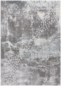 7 X 10 Gray Distressed Abstract Area Rug