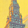 36 X 54 Cleveland Union Terminal Vintage Travel Poster Wall Art