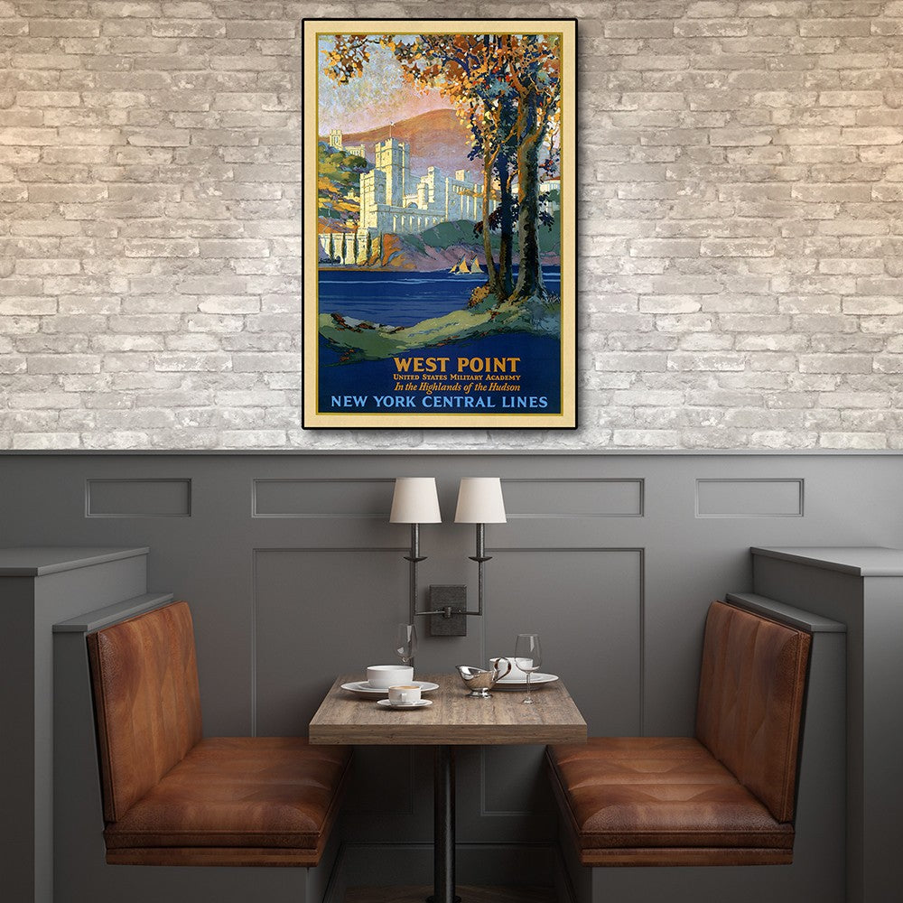 36 x 54 West Point New York c1920s Vintage Travel Poster Wall Art