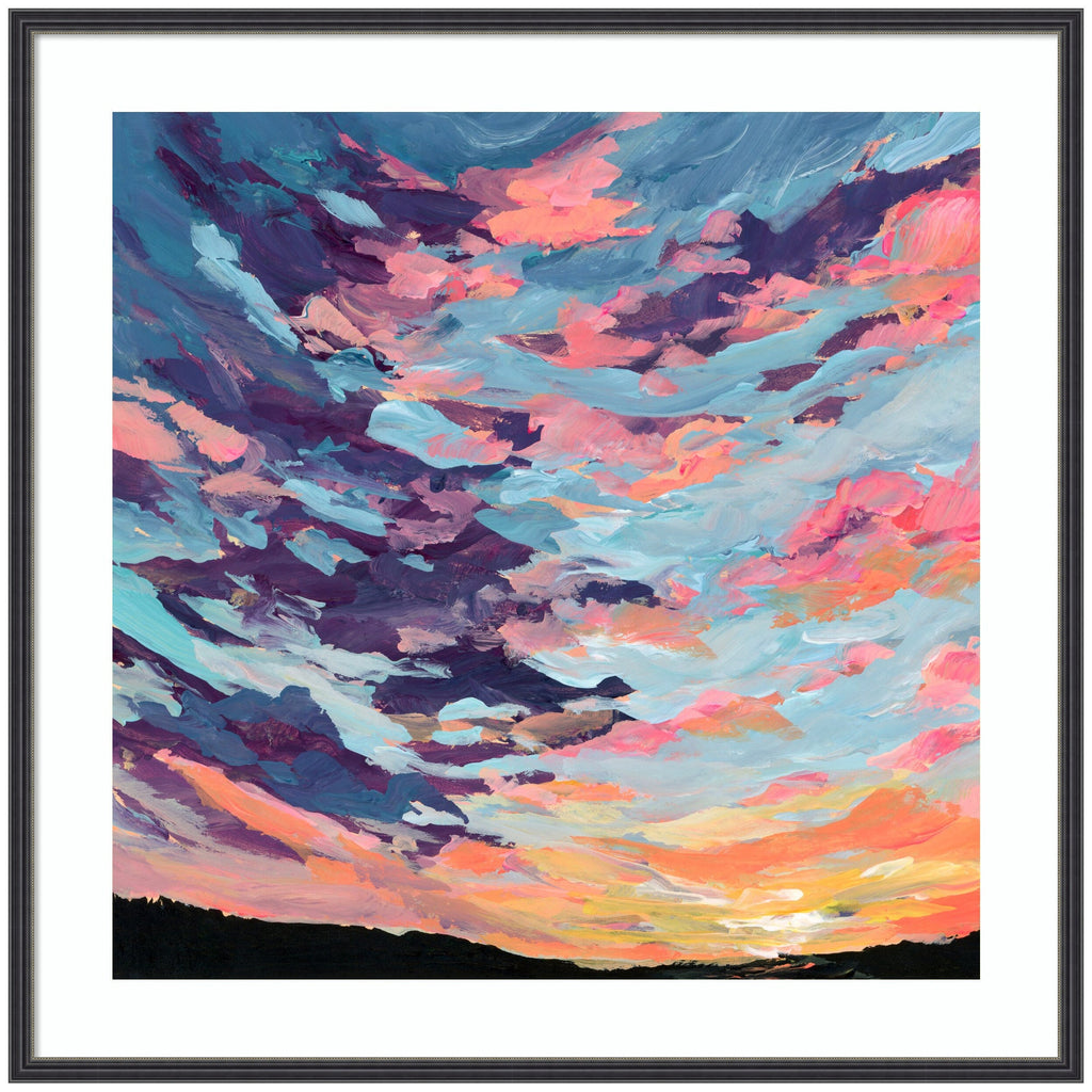 Framed Art Sunset Study by Emily Kenney