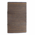 9 x 12 Tan and Blue Detailed Lattice Area Rug