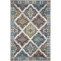 8 x 10 Blue Traditional Floral Motifs Area Rug