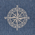 5 x 7 Navy Nautical Indoor Outdoor Area Rug